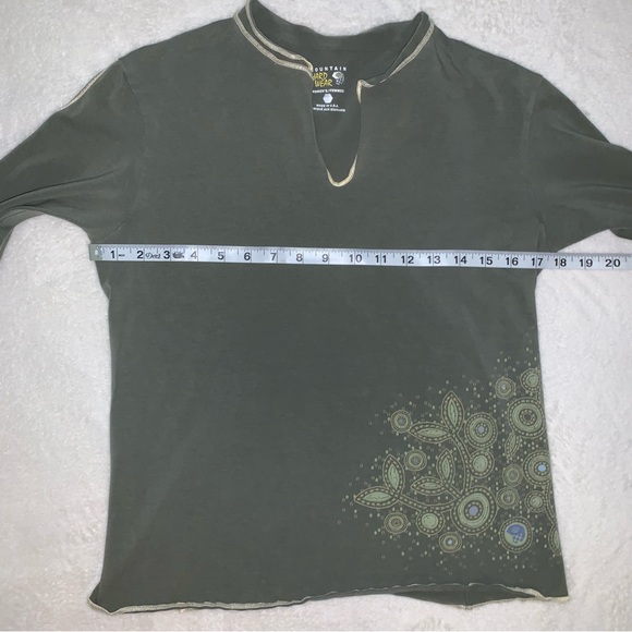 Mountain Hardwear Green Cotton Long Sleeve Tee Size M - Picture 7 of 9